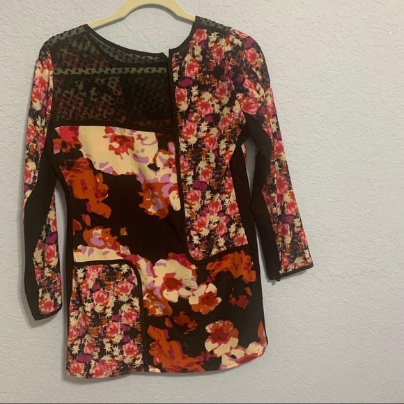 Yoana Baraschi Black Multi Print Tunic Mini Dress - Picture 7 of 7